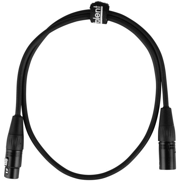 Main product image for Talent DMX3P03 DMX Cable 3-Pin Male to Female 3 ft. 240-9250